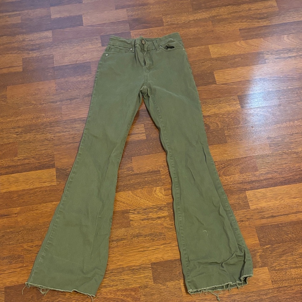 Sincerely Jules Olive Flare Jeans